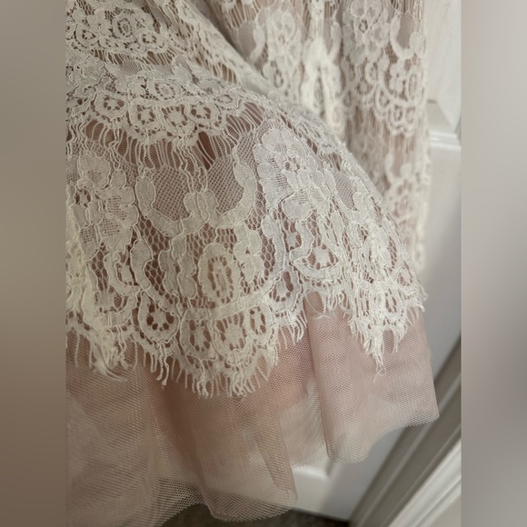 Betsy & Adam Lace Fit & Flare Dress - Size 2 - Picture 4 of 13